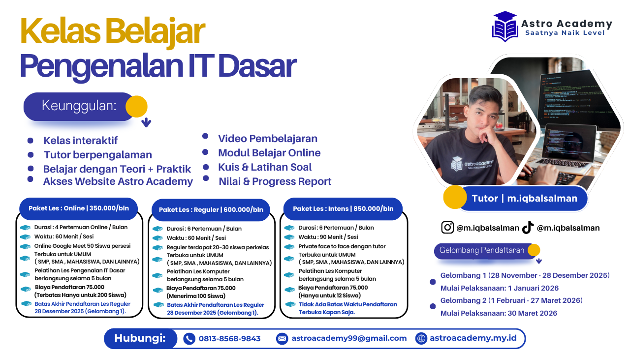 Pengenalan IT Dasar By Astro Academy
