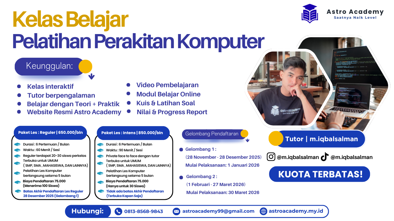 Pelatihan Perakitan Komputer By Astro Academy